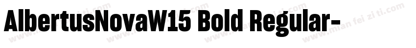 AlbertusNovaW15 Bold Regular字体转换